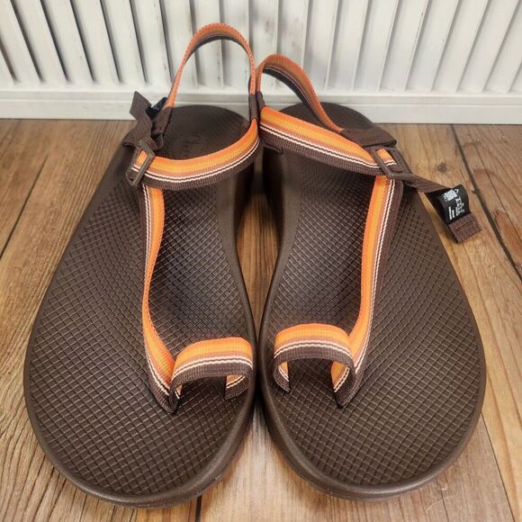 Chaco Brown and Orange Sandals main image 12